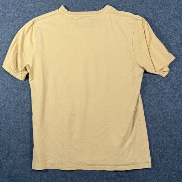 Folk Mens Butter Yellow Crew Neck T Shirt Sz 4 XL Comfy Classic Basic Casual Tee - Picture 2 of 10